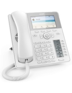 Snom D785 D785 Enterprise IP Phone White - 12 SIP accounts, 2 PoE Gigabit ports, 6 physical keys, 24 BLF